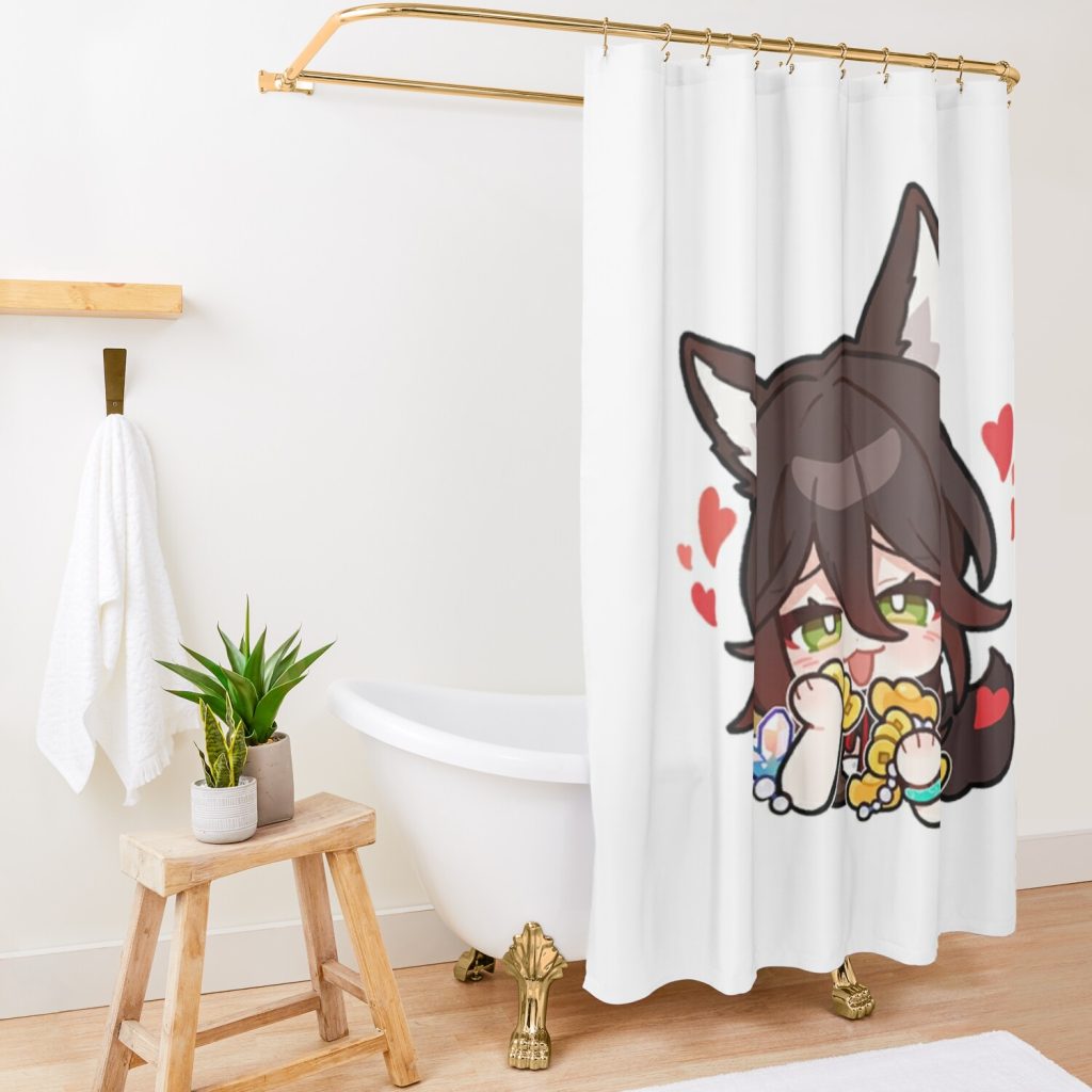 Tingyun- Honkai Star Rail Chibi Shower Curtain Official Honkai: Star Rail Merch