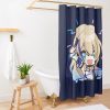 Honkai Star Rail Chibi Serval- Mic Shower Curtain Official Honkai: Star Rail Merch