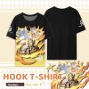 Anime Honkai Star Rail Hook Cosplay Short sleeved T shirt Men Women T shirts - Honkai: Star Rail Merch