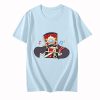 Pom Pom Honkai Star Rail Tshirts Happy Humming Lovely Rabbit T shirts MEN 100 Cotton T - Honkai: Star Rail Merch